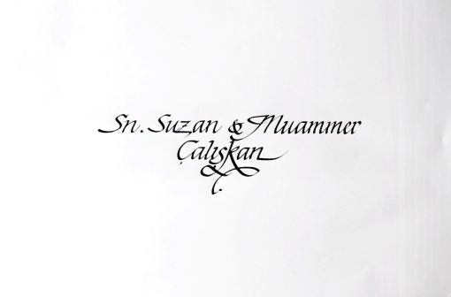  Davetiye üstü kaligrafi yazımı - davetiye zarfı isim yazma -kişiye özel davetiye yazımı kaligrafi - hattat- istanbul kaligrafi